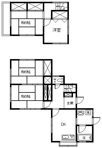 山梨県甲斐市西八幡 間取り