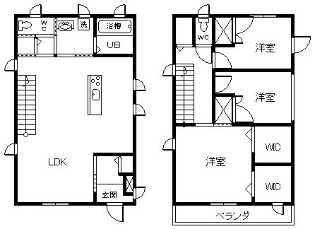 山梨県韮崎市若宮３丁目 間取り