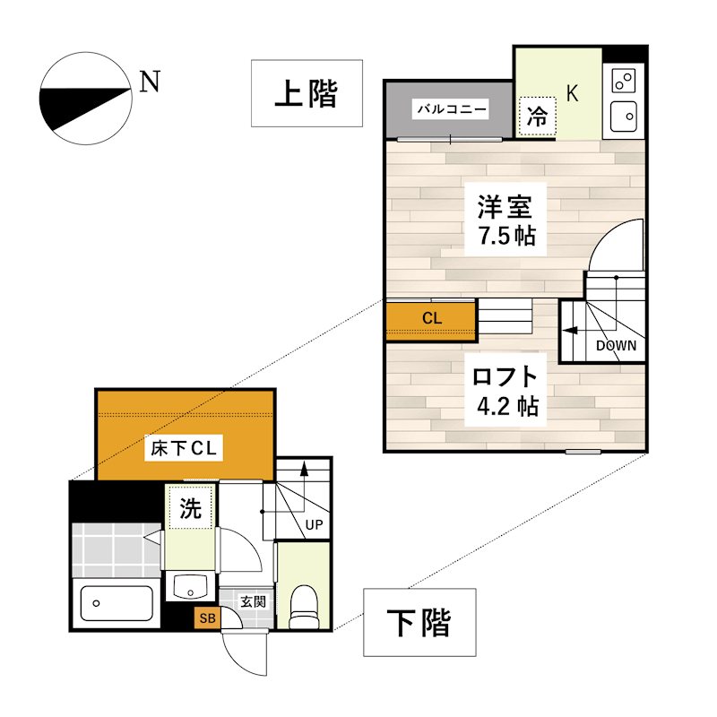 ADC熊本駅南フルール 間取り