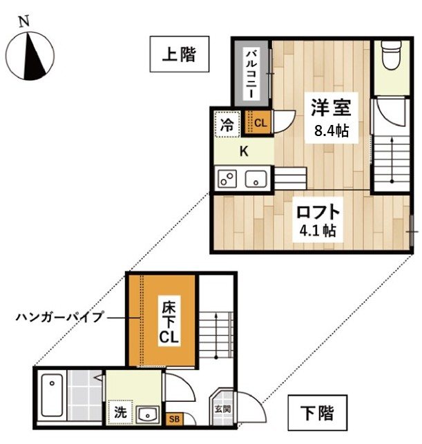 ADC薬園町フローレ 間取り