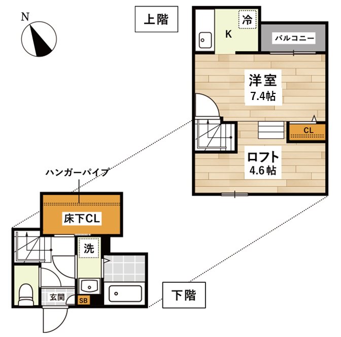 ADC日赤通ベルヴィル 間取り