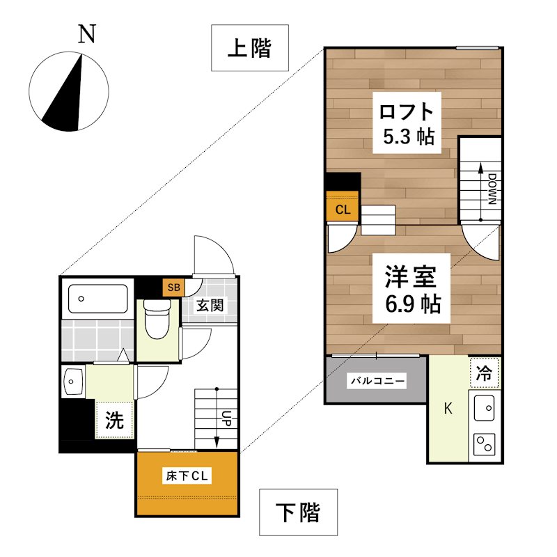 ADC南熊本ALIVE 間取り