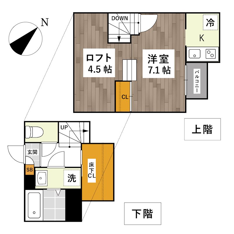 ADC保田窪Stream 間取り