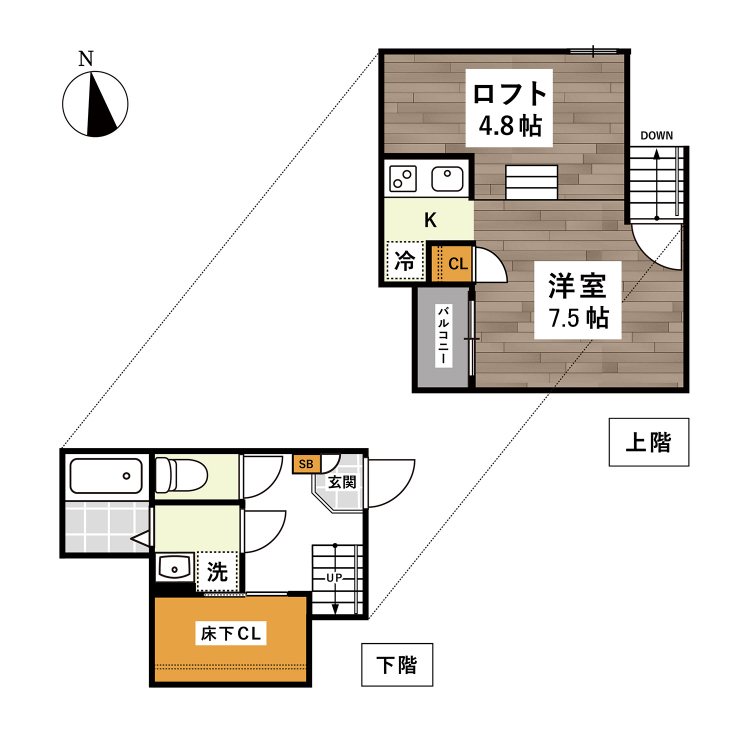 ADC坪井La.Class 間取り