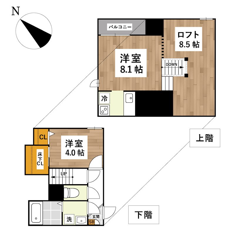 ADC花園Ⅱ 間取り