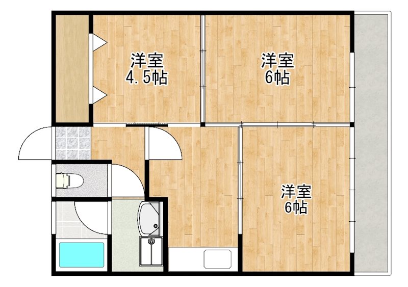 シャンポール国分 間取り