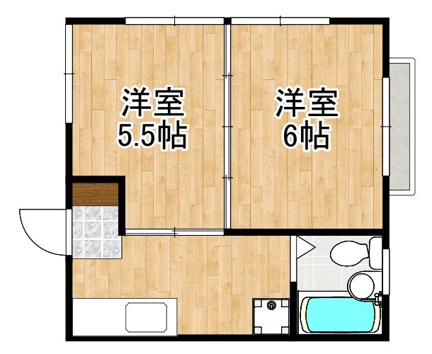 白金原ハイツ 間取り