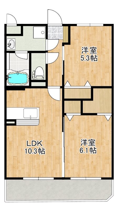 クレスト見次  間取り