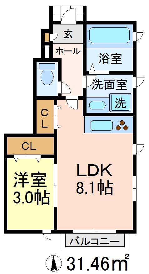 コーラルコート赤堤 間取り