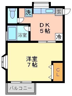 ホームライク22 103号室 間取り