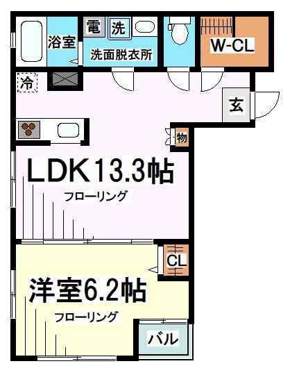 ミヤコウエスト 202号室 間取り