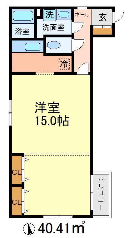 105号室 間取り