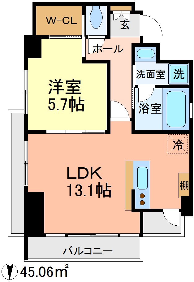 TKR三番館 間取り