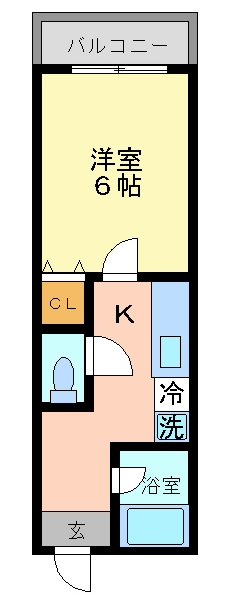 山井マンション 201号室 間取り