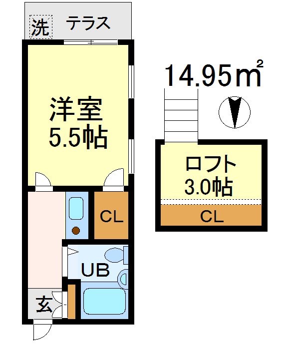 ＪＭヒルズ経堂 101号室 間取り