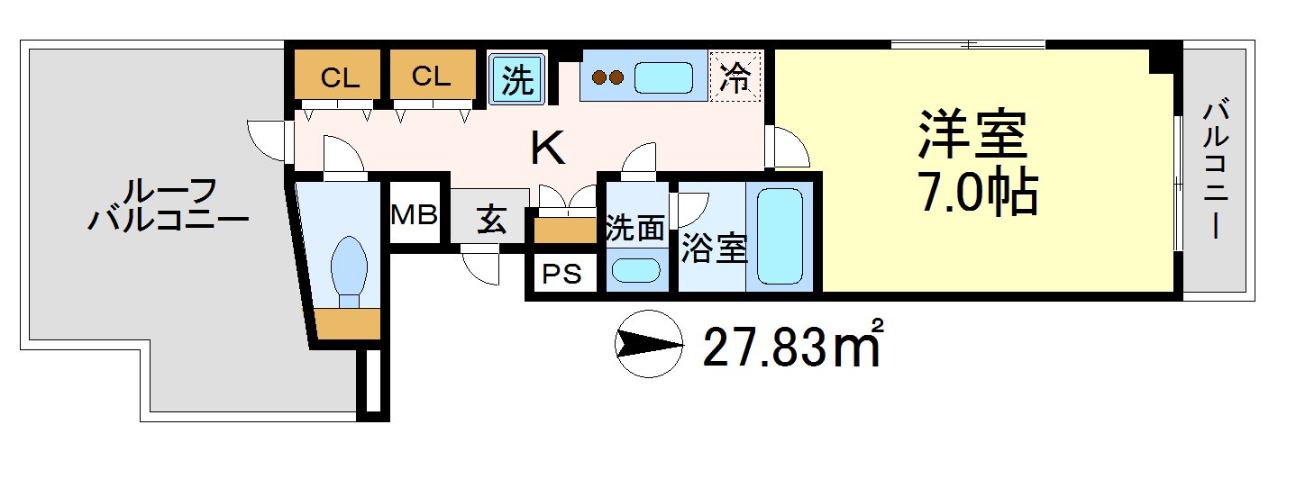 ステューディオ千歳台 間取り
