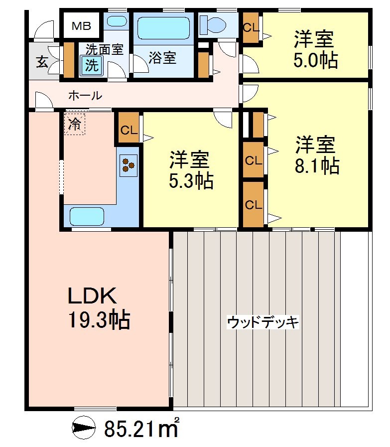 サリーレ成城 間取り図
