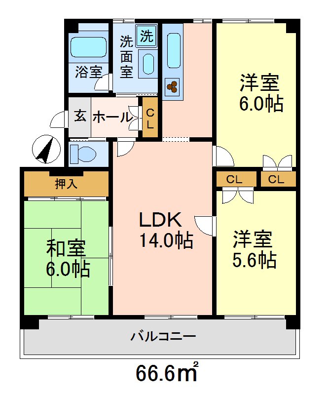 シティハイツ砧 間取り