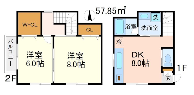 セブンハイツ 間取り図