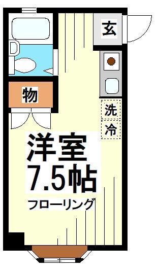 ネスト 102号室 間取り