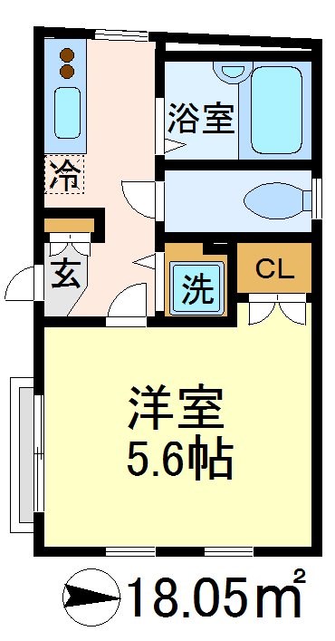ソル・レヴェンテ豪徳寺 203号室 間取り
