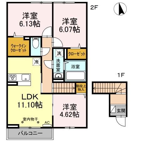 ストーク成城Ⅰ 203号室 間取り