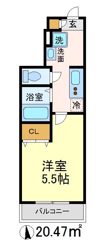 リブリ・make　arrow 103号室 間取り