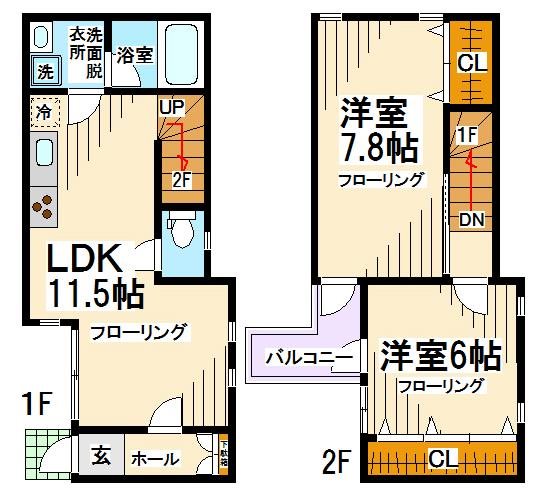 コンフォート赤堤  6号室 間取り