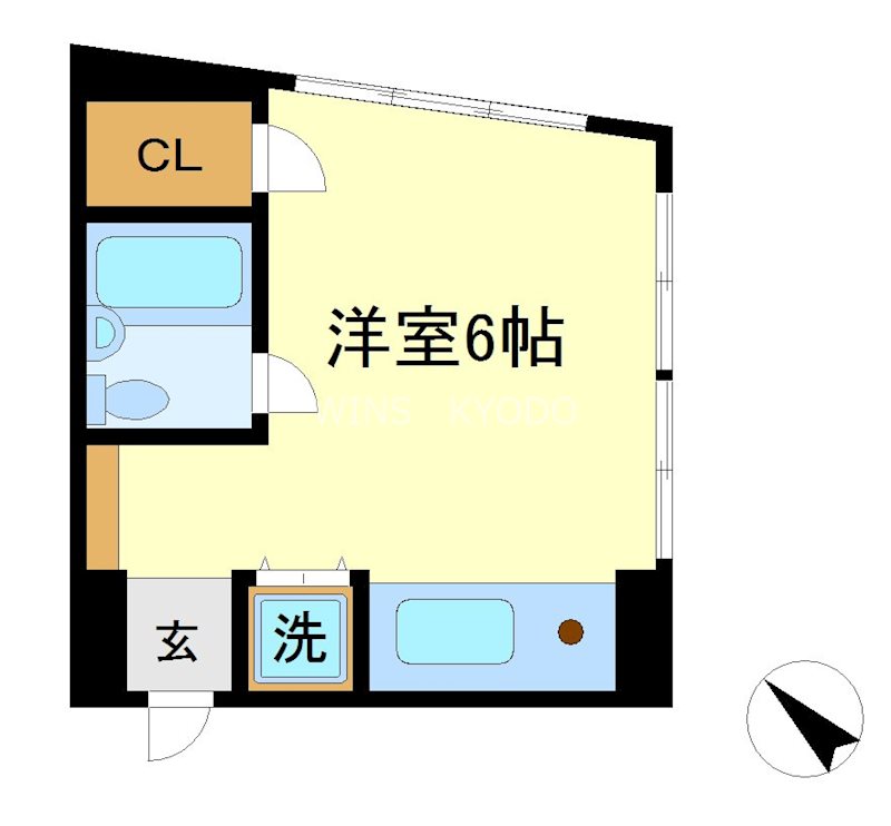 フレール磯崎 205号室 間取り