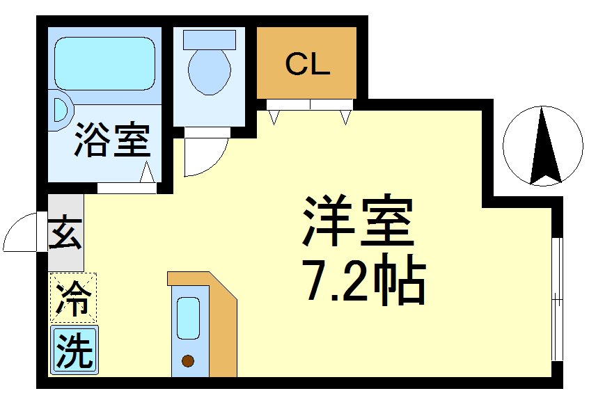 エモティース 203号室 間取り