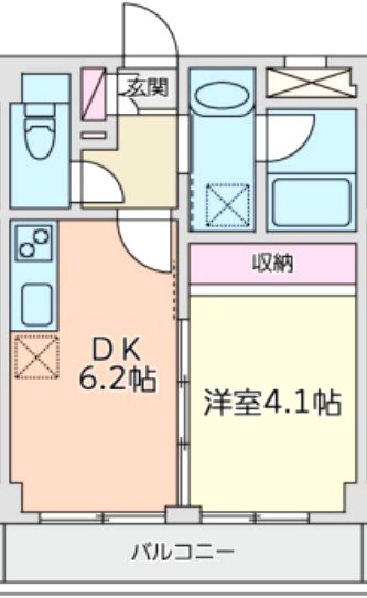 ファインヴィラ赤堤 202号室 間取り
