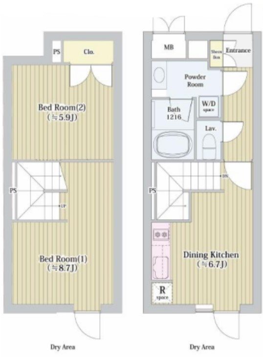 ラペルラ世田谷赤堤 間取り図