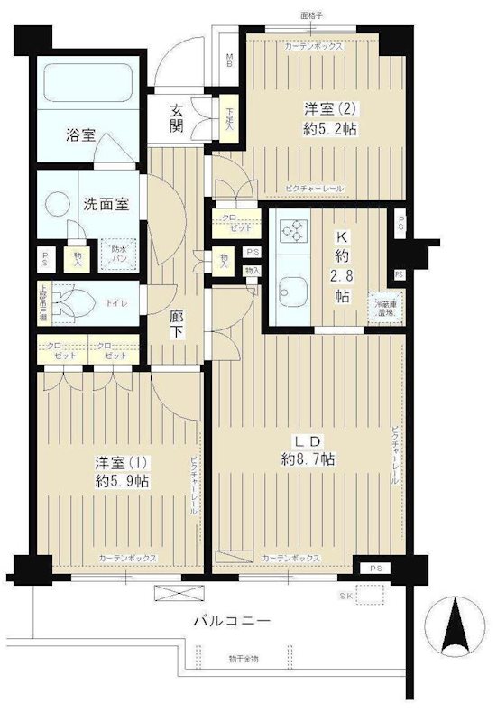 クラッサ成城  316号室 間取り
