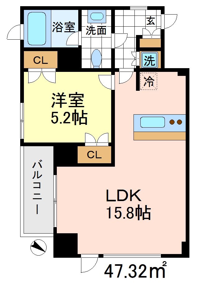 ラティエラ成城学園前 305号室 間取り