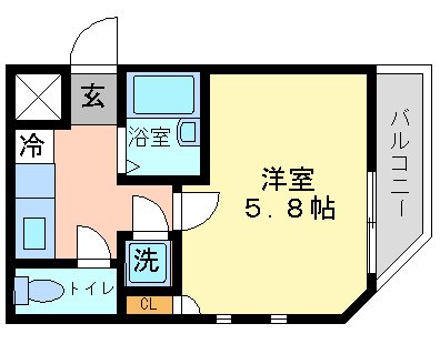 パレホームズ千歳船橋Ⅱ 104号室 間取り
