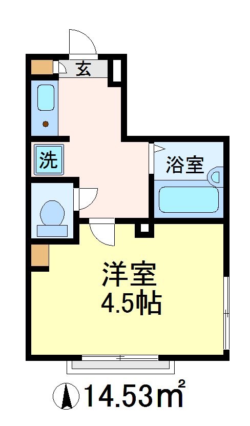 フェリーチェ祖師ヶ谷大蔵 201号室 間取り