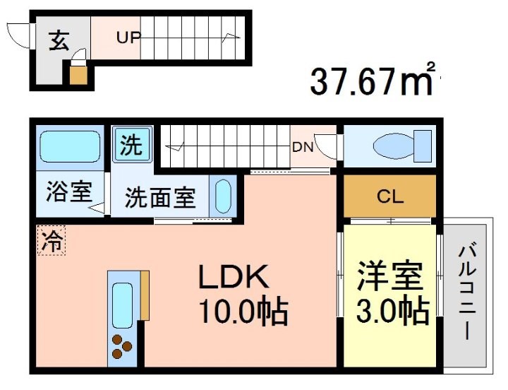 メゾンhana赤堤 202号室 間取り