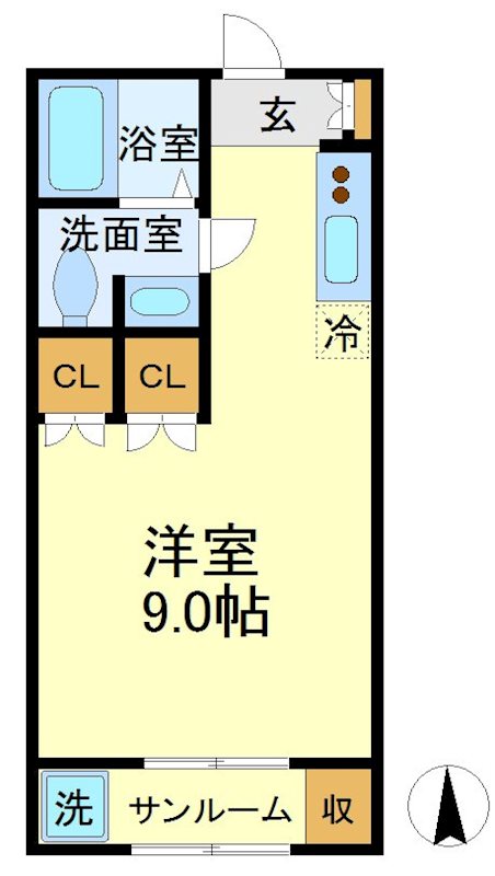 メゾン・カレ 203号室 間取り