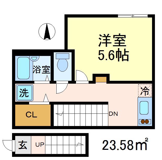 リブリ・宮坂 206号室 間取り