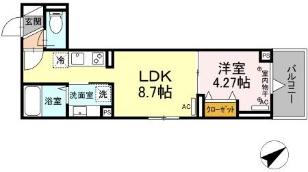 ルリアン船橋 203号室 間取り