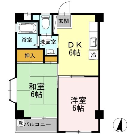 ウェザーベン 201号室 間取り
