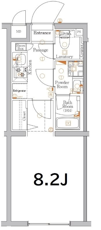 XEBEC経堂（ジーベック） 201号室 間取り
