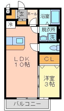 グランシャレ経堂　Ⅱ 207号室 間取り