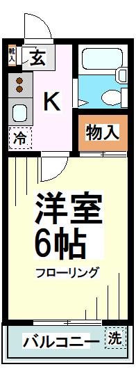 第15安藤ハイツ 間取り図