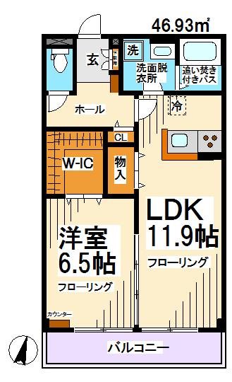 トレーノ赤堤 202号室 間取り