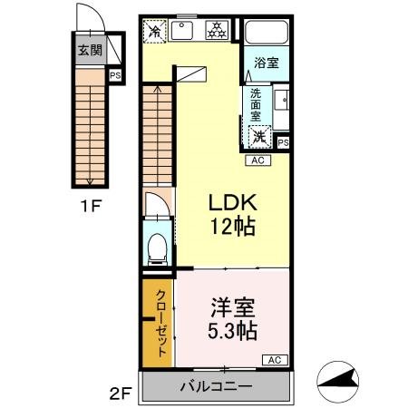 グラナーデ成城学園前A棟  205号室 間取り