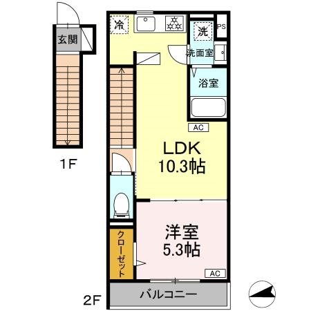 グラナーデ成城学園前A棟  207号室 間取り