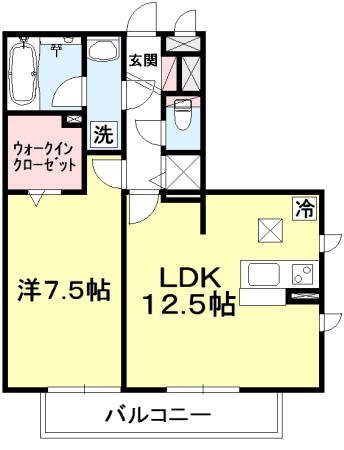 コモレビ大蔵E 301号室 間取り