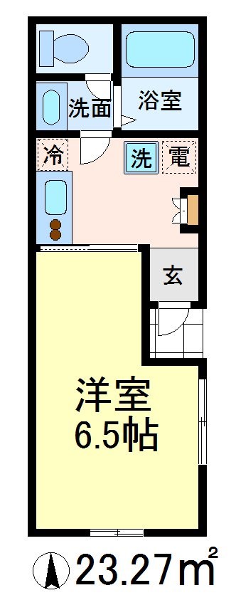 フォートレス 103号室 間取り