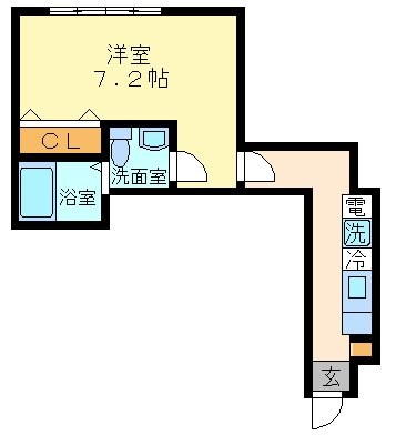 フォートレス 102号室 間取り